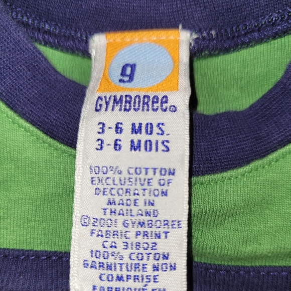 ⚾️ Vintage Gymboree Green Baseball Themed Cotton Onesie - Picture 4 of 4
